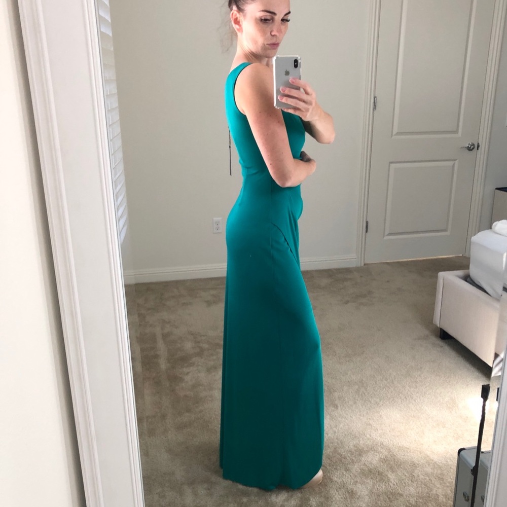 BCSG Bright Emerald One Shoulder Dress Size S